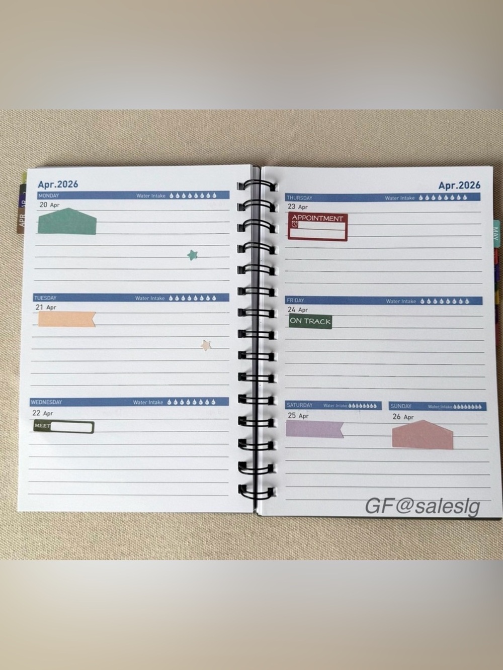 NWT Coach Notebook In Signature Tan with Planner - Picture 14 of 16